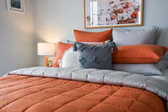 Linen Pillowcase - Terracotta Clay - CLEARANCE